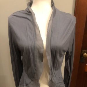 Flattering light weight gray cardigan